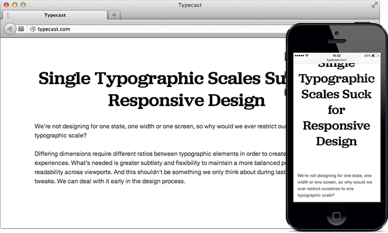 measurements mobile typography