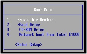 boot menu