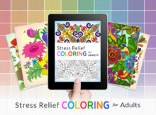 stress relief adult coloring
