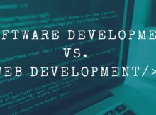 software development vs web development