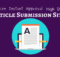 Instant approval article submission sites list