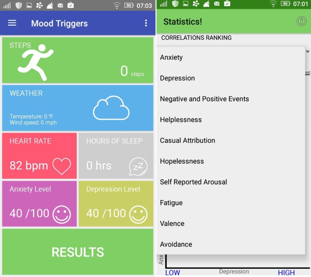 Mood tripper android app