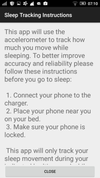 sleep tracking mobile app