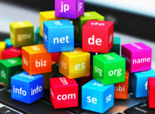 Internet and domain names concept