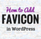 favicon wordpress sites